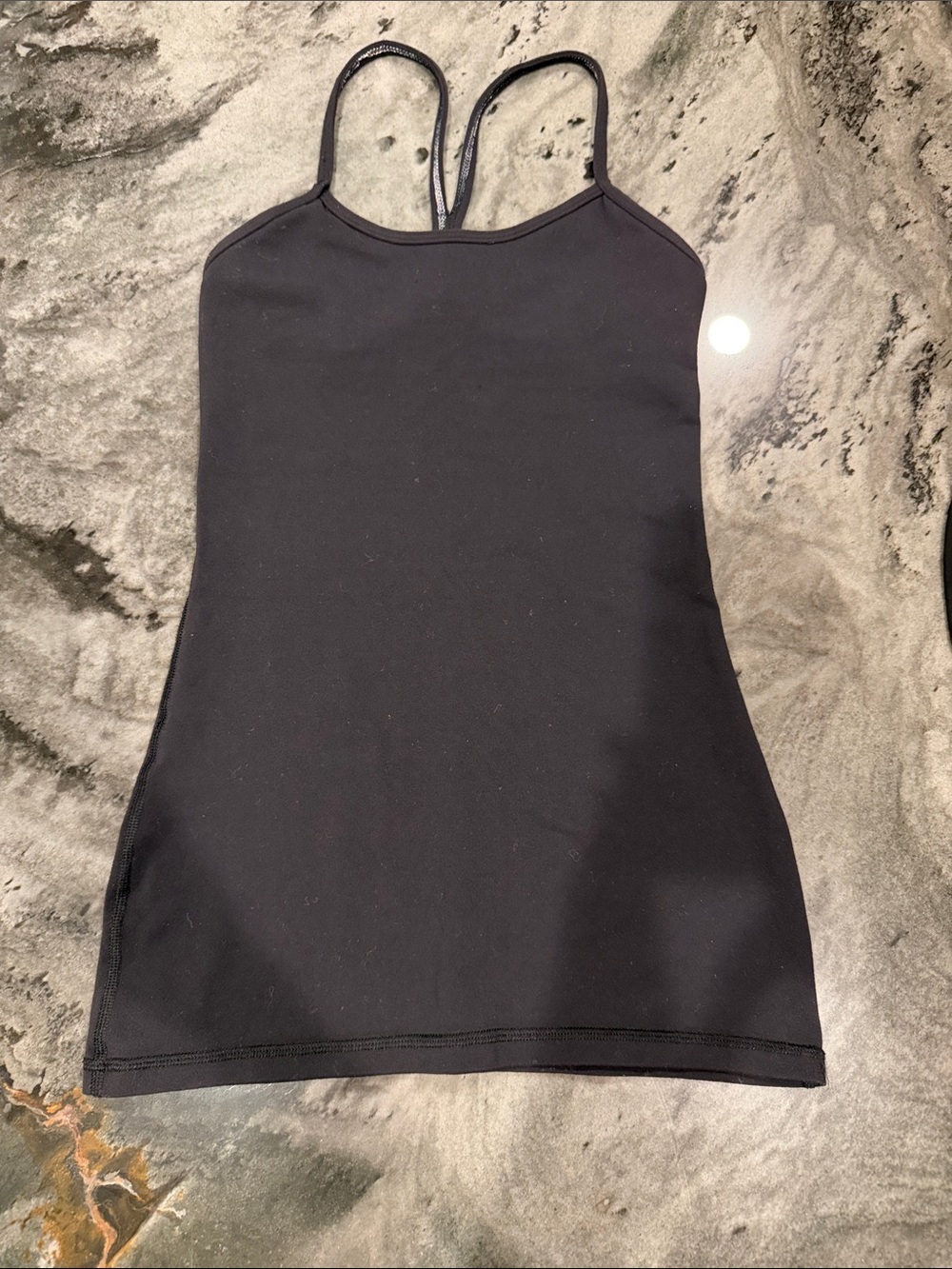 Lululemon Black Racerback Yoga Tank Top Womens Size 0/2